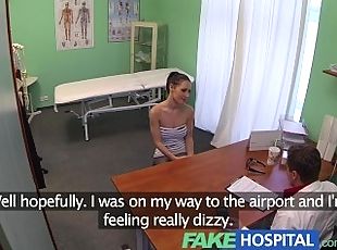 FakeHospital Gorgeous english patient screams with pleasure as doctor slide