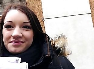 Hungarian cutie Felicia fucked for cash
